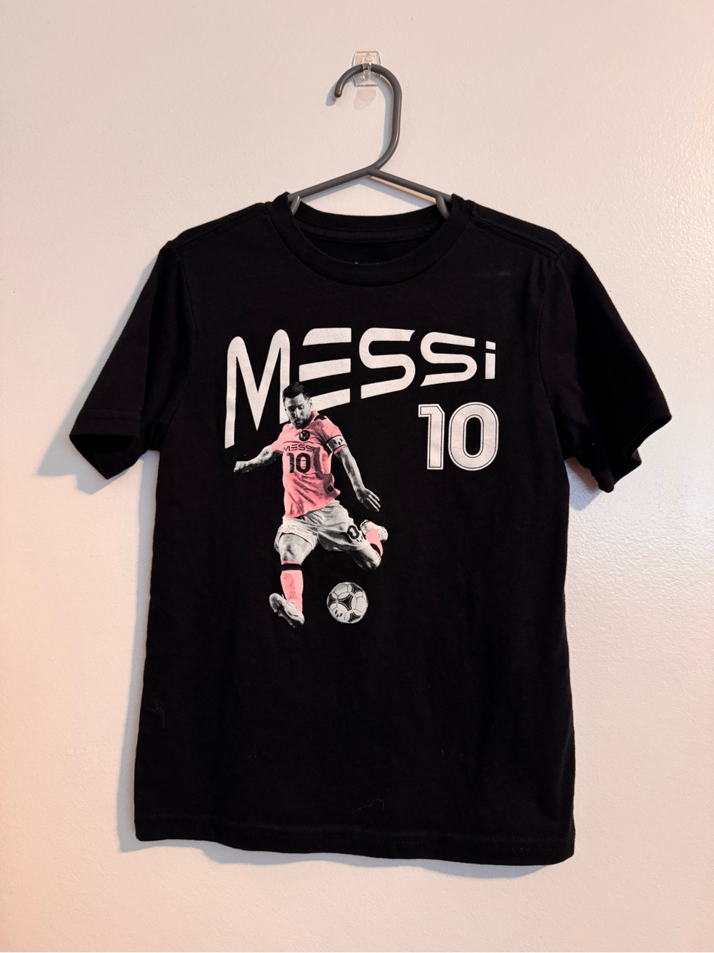 Messi Black Soccer Kids Graphic Tee